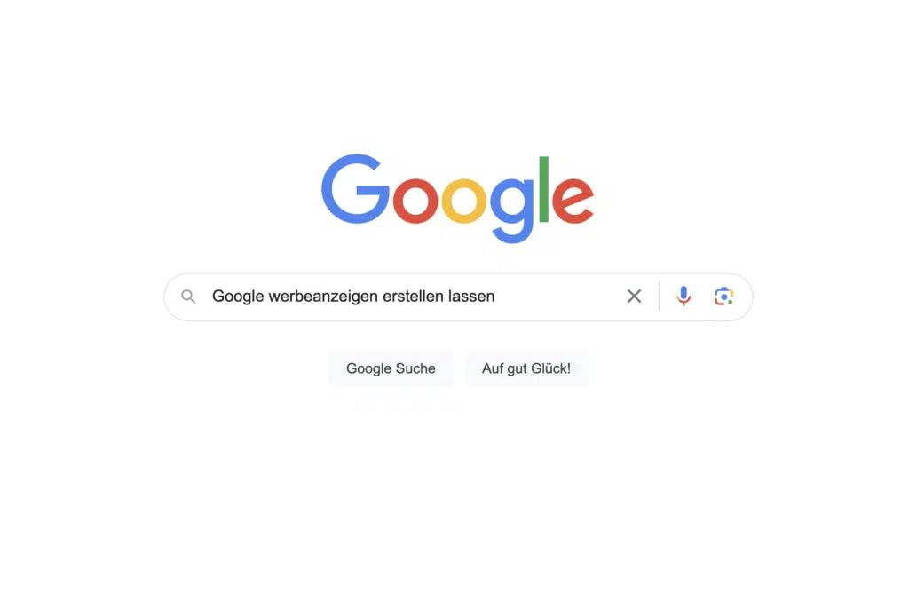 Google Suchleiste Werbeanzeigen schalten