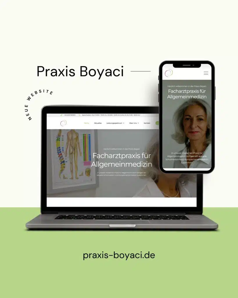 Website Mockup Praxis Boyaci