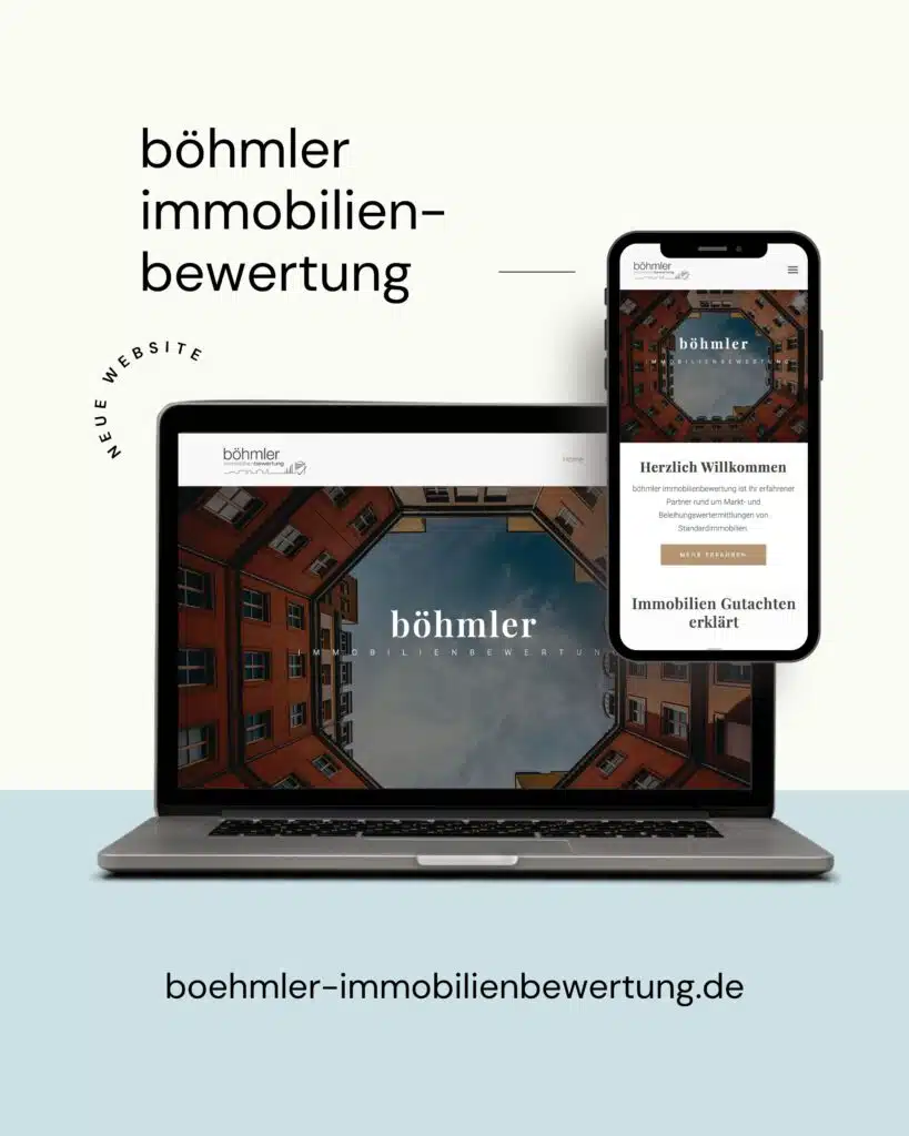 Website Mockup böhmler immobilienbewertung