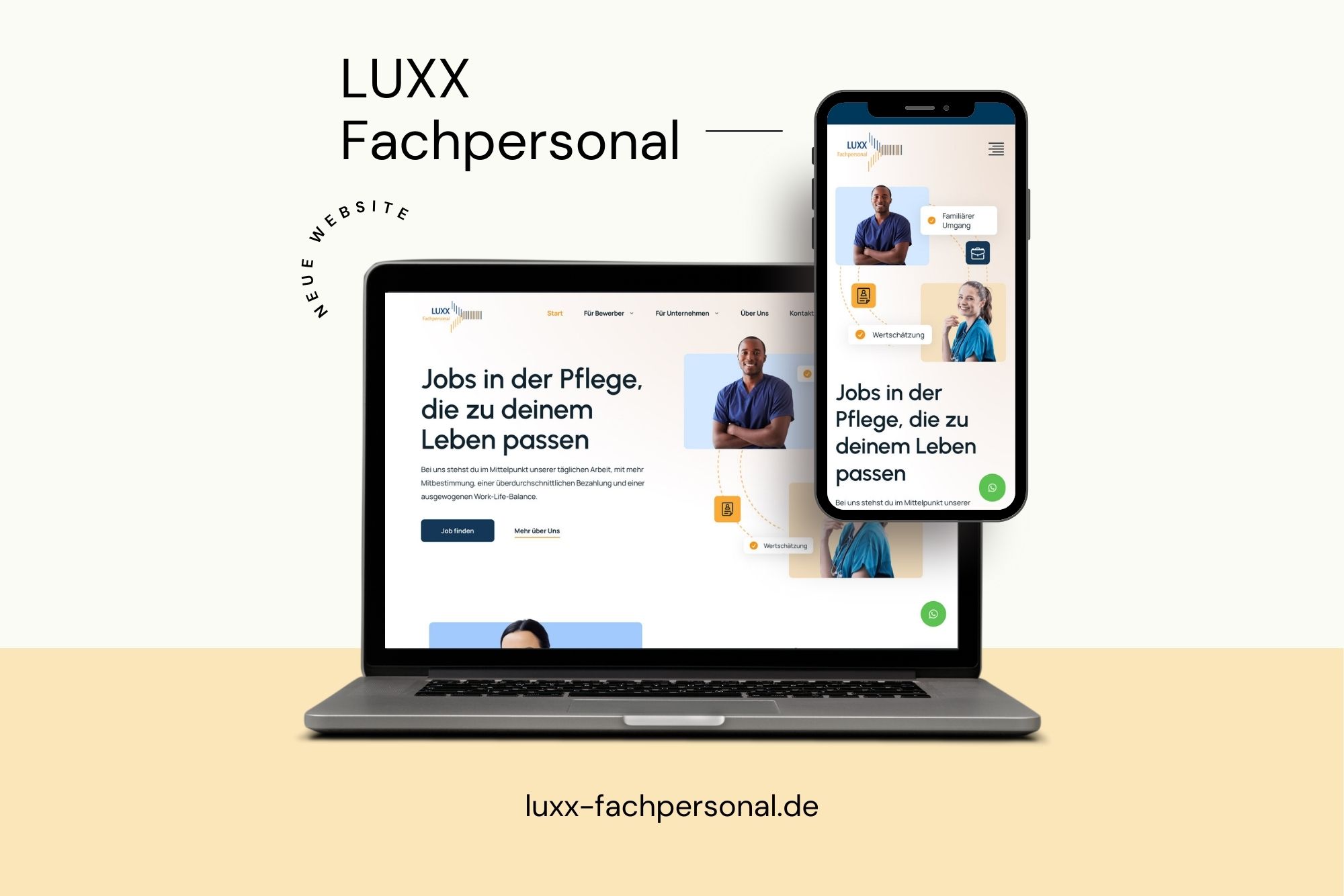 LUXX Fachpersonal Website Nachher